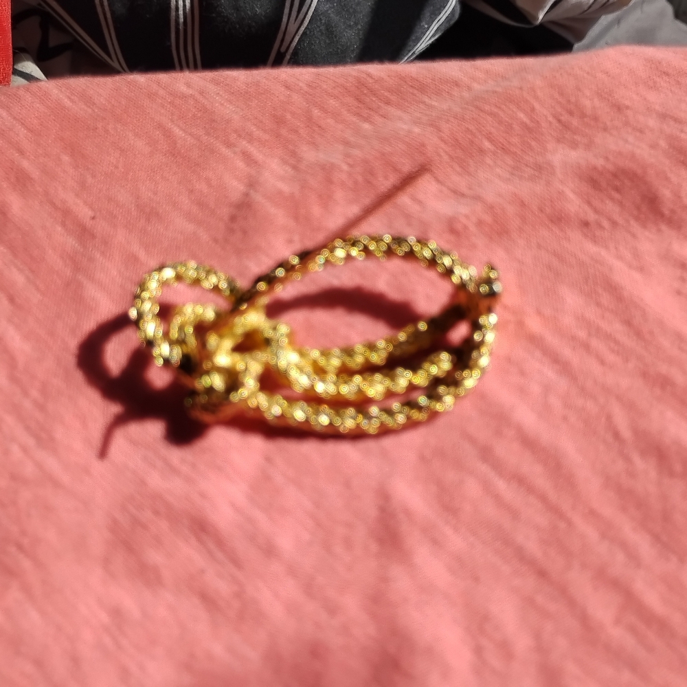 Christian Dior Vintage Elegant Gold Plated Knot Brooch.Authintic - Picture 13 of 16